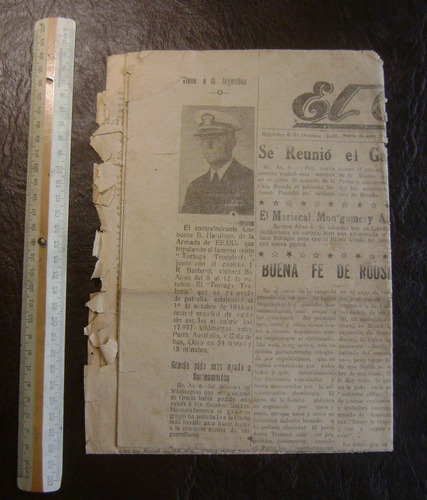 Antiguo Diario El Orden Año 1948 Nueve De Julio Buenos Aires