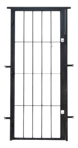 Puerta Reja De Puerta Walumino Waluminio Puerta Reja Hierro De 81cm X 202cm Barra De 0.012m Pintado