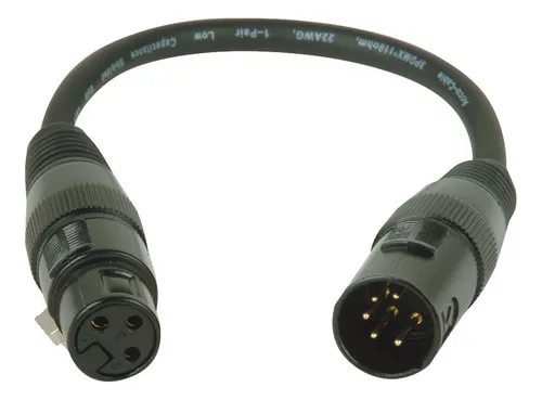 comprar Accu Cable Ac5pm3pfm Adaptador Dmx Xlr 5 Pines M A 3 Pines H