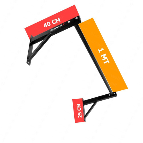 Kit De Exercícios Barra Fixa 40 Cm + Barra Paralela Dip