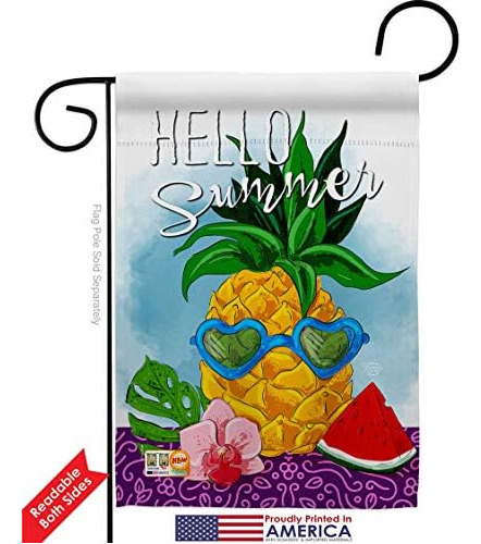 Ornament Collection Hello Garden Flag Paquete De 2 Piezas De