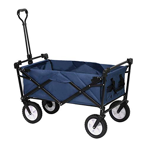 Carreta Plegable Para Exteriores, Capac. 220 Lbs, Azul