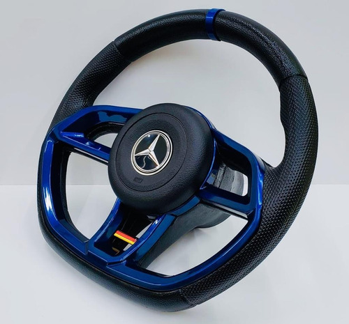 Volante De Caminhão Mercedes Axorr Atego Atron Completo Azul