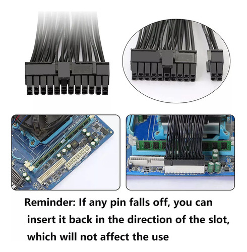 2x Fonte De Alimentação Dual Psu, Placa-mãe Atx De 24 Pinos,
