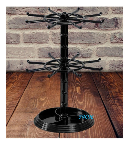Organizador De Joyas Giratorio De 2 Niveles, Soporte Girator