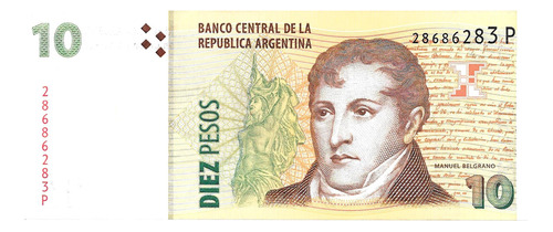 Bottero 3446 - Billete De 10 Pesos Convertibles 2014 - S/c