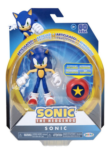 Muñeco Figura Sonic 4 Pulgadas Flexible Sonic