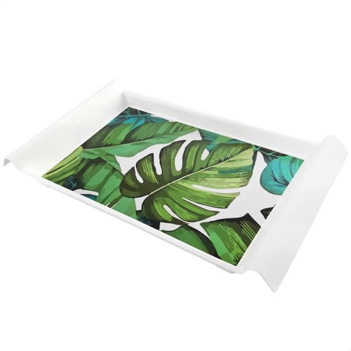 Imagen 1 de 5 de Bandeja Comida Plastica Estampada Rectangular Desayuno