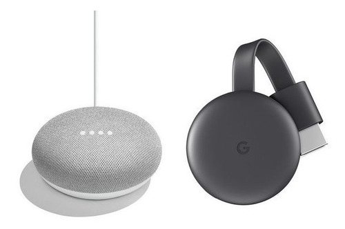 Kit Google Home Mini Y Chromecast 3 Smart Tv Domotica