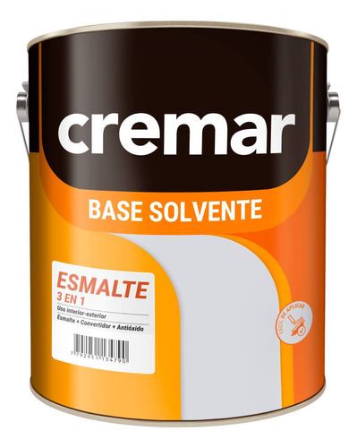 Cremar Esmalte 3en1 Marron 1/2l Sinteplast Madera Metal