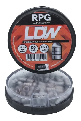 Imagem 2 de 3 de Chumbinho 5.5 Ldw Rpg Kit Com 500 Unidades