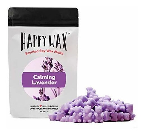 Happy Wax Cera De Soja De Lavanda Calmante Cera Perfumada De