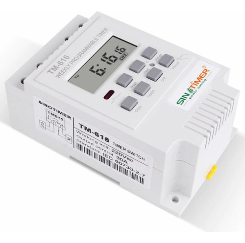 Timer Digital Sinotimer Temporizador Interruptor 220v 30a