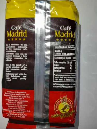 Café Madrid 250 G (hecho En Venezuela)