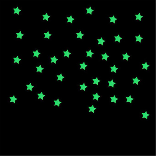 Pegatinas De Pared Con Estrellas 3d Que Brillan En La Oscuri