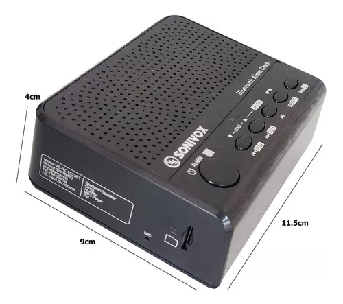 Radio Reloj Despertador Digital Reproductor Usb + Bluetooth!