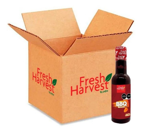 Salsa Bbq Habanero 190ml Caja Con 25pz Fresh Harvest