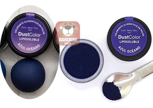 Colorante En Polvo Liposoluble Azul Oceano Dust Color 