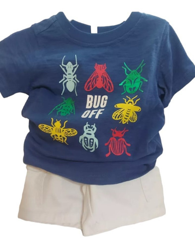 Conjunto Ropa Niño Kids Headquaters 12 Meses Short Playera 