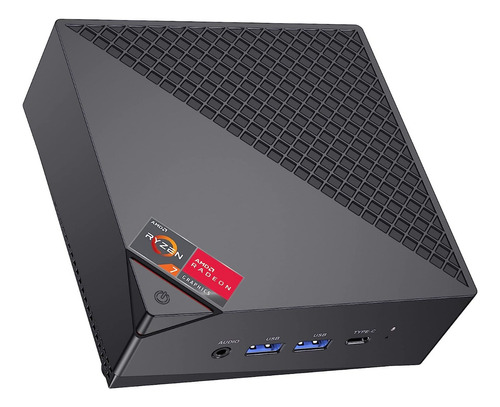 Mini PC ACEMAGICIAN AM06PRO con Windows 11, AMD Ryzen 7 5800U, placa gráfica Intel UHD Graphics, memoria RAM de 16GB y capacidad de almacenamiento de 512GB - 12V color negro