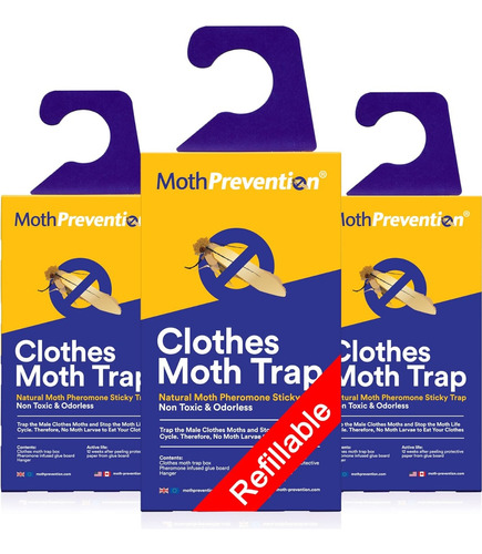 Mothprevention Trampa Para Polillas De Despensa 3 Unidades