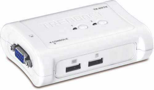 Switche Kvm 2 Puertos Usb Y Vga Con Cables Tk207k Trendnet