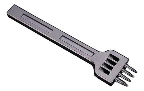 Perforadora De Cuero Para Perforar Filas 4 Mm 4 Puntas Negro