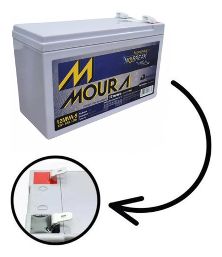 Bateria Para Nobreak Moura 12mva9 12v 9ah