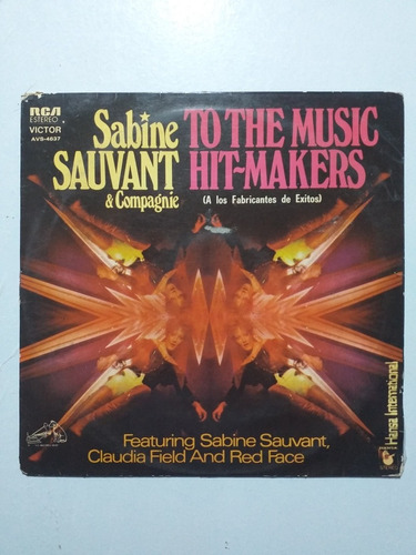Disco Vinilo. Sabine Sauvant. To The Music Hit Makers.