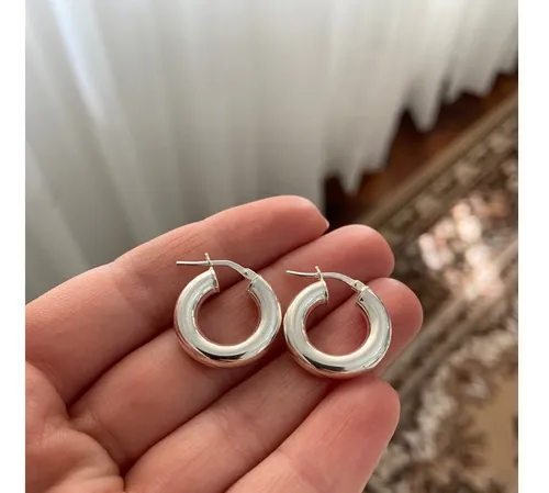 Argollas plata mujer sale