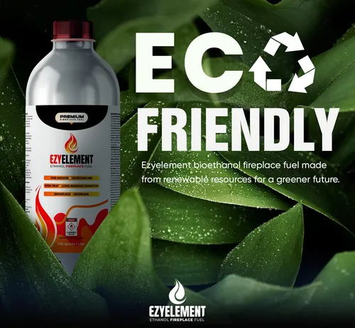 Combustible De Bioetanol Ezyelement, 1 Litro, Combustión Lim
