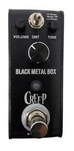 Pedal Para Guitarra Micro Creep Black Metal Box