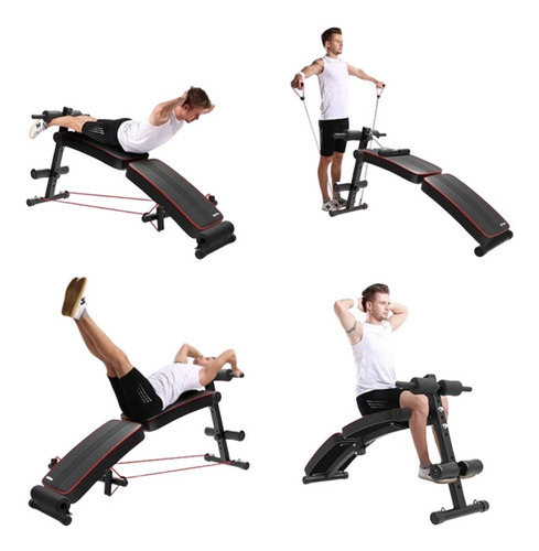 Banco Para Abdominales Plegable Entrenamiento Multifuncional
