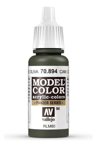 Vallejo Model Color 17ml Pintura Acrílica Color 96 Camuflaje Verde Oliva 70.894