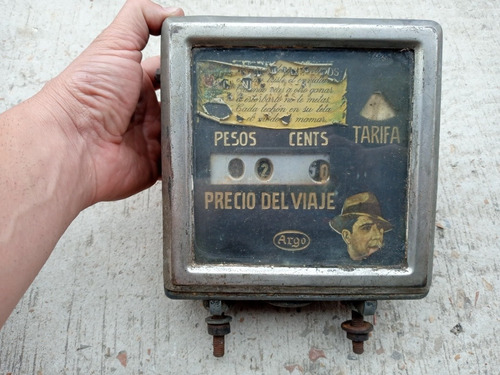 Antiguo Reloj De Taxi Marca Argo N.9028 Para Decoracion 