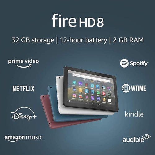 Imagen 4 de 4 de Tablet Amazon Fire HD 8 2020 KFONWI 8" 32GB white y 2GB de memoria RAM