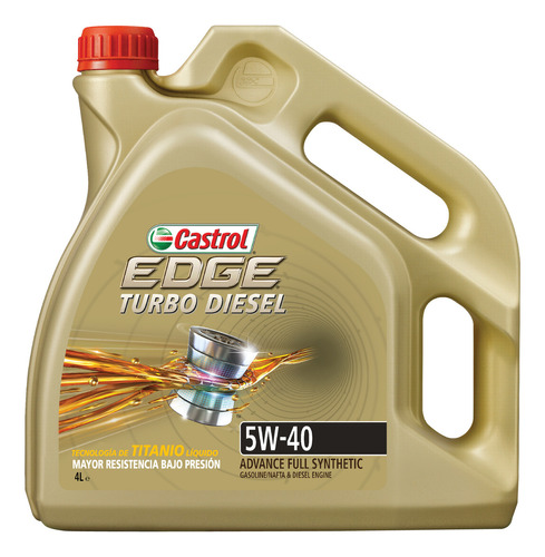 Aceite Castrol Edge Turbo Diesel 5w 40 Auto Lub Sintetico 4l