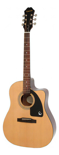 Guitarra eléctrico-acústica EpiPhone Aj100 Ce Folk Natural