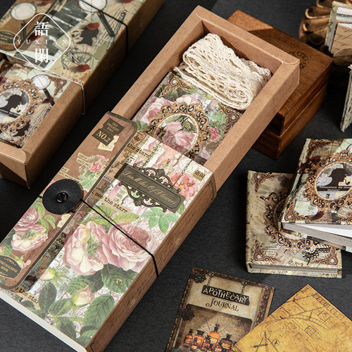 Trace - Vintage Mini Notebox Creative Gift Journal Cards