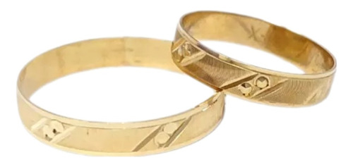 Argollas Matrimoniales En Oro De 10k Serpentina