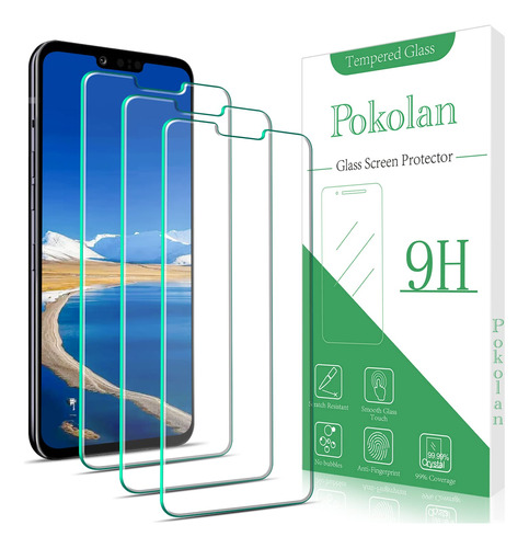 Pokolan 3 Protector Pantalla Diseñado Para LG G8 Thinq 9h Hd