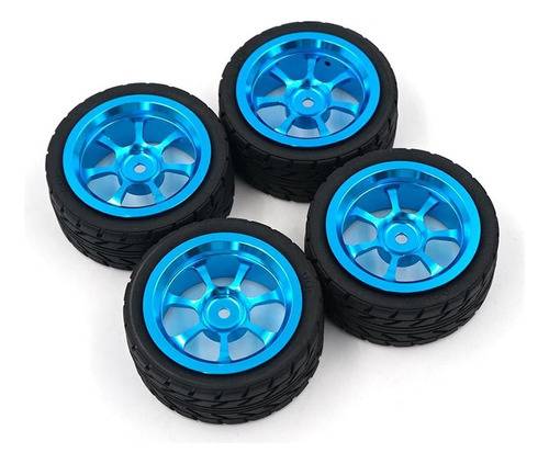 Paquete De 4 Llantas Y Rines De Coche Rc Llantas Para