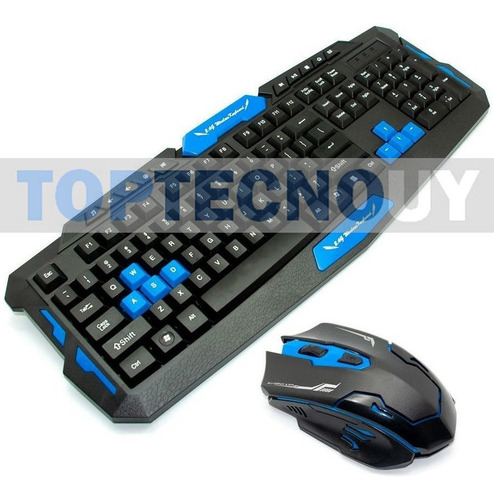 Imagen 2 de 3 de Combo Teclado + Mouse Gamer Inalambrico Gaming Wireless