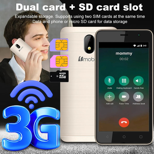 Smartphone Ax751 Dual Sim 1+16gb Soporte Expansión 128 Gb Negro