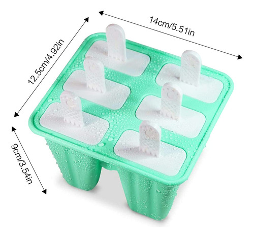 Moldes Para Paletas 6piezas Moldes De Silicona Helados