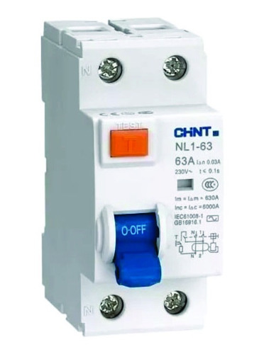 Disyuntor Bipolar Chint 40a - 30ma - Clase Ac - 6ka