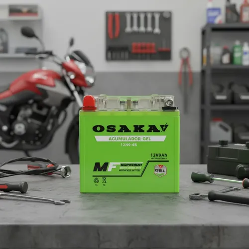 Bateria Gel Moto 12n9-4b-1 Cargada Activada 12v 9 Osaka Izquierdo