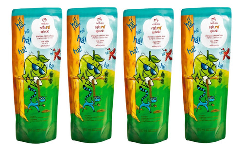 Repuesto Shampoo Splack! Nature X4 Para Niños Natura Vegano