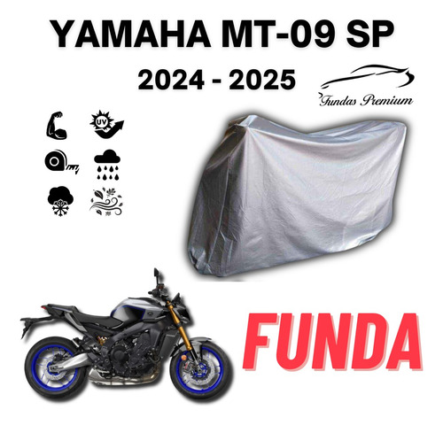 Funda Moto Afelpada Lona Yamaha Mt-09 Sp 2024