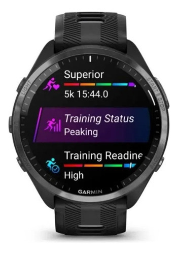Relogio Smartwatch Garmin Forerunner 965 Music Gps Preto